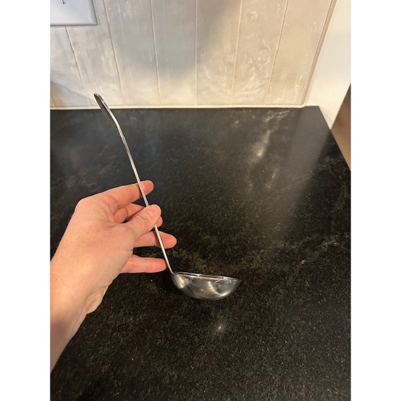 Vintage Spoonful of Comfort Silver Metal Ladle Serving Spoon Engraved Handle - Picture 3 of 6